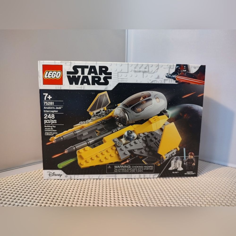 Lego 75281 Anakin's Jedi Interceptor Star Wars NWT Building Toy Set Disney